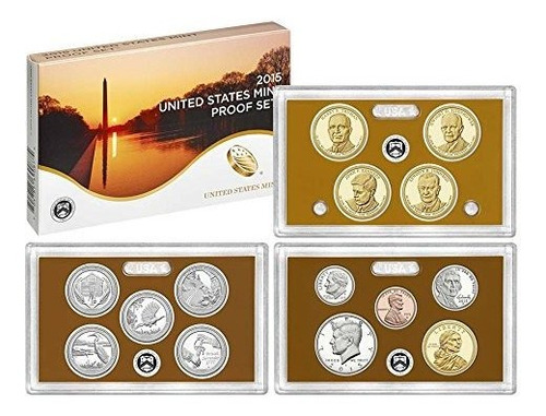 2015 S Us Mint Proof Set (p17) Ogp.