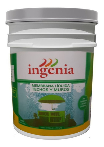 Imagen 1 de 5 de Membrana Liquida Pasta 20kg Impermeable Transitable Ingenia