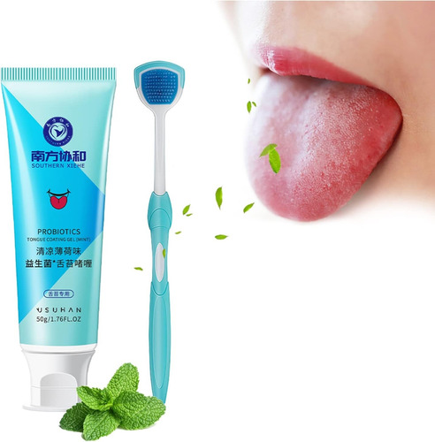 Un Gel Limpiador Lengua, Kit Cepillos Az4a For Limpia