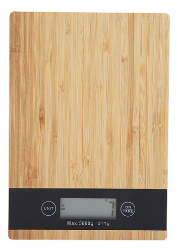 ! Báscula De Pesaje Eléctrica Con Pantalla Led De Bambú For