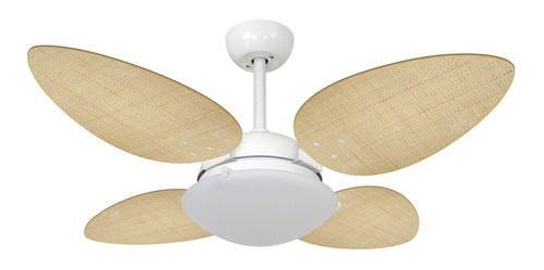 Ventilador De Teto Volare Branco Vd300 Pétalo Palmae Natural