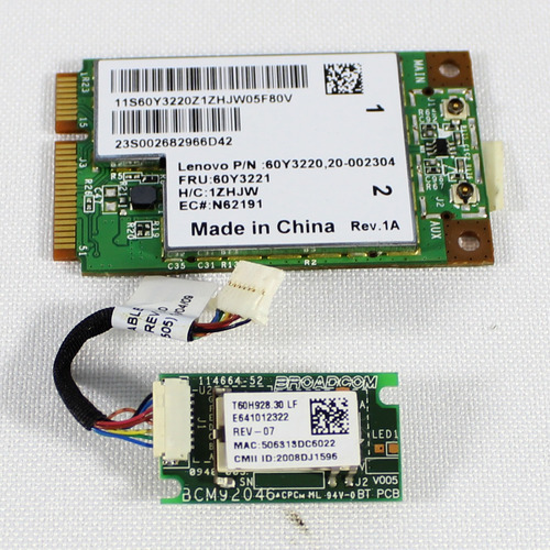 Placa Bluetooth E Wifi Notebook Lenovo G450 (Usado)
