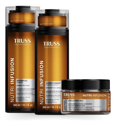 Truss Nutri Infusion Shampoo + Cond + Masc 180g + Oleo 30ml