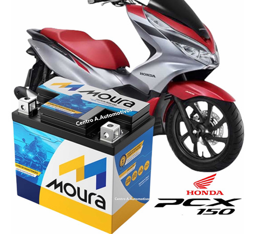 Moura Bateria De Moto Honda Pcx 150 Sport/dlx 12v 5ah Abs