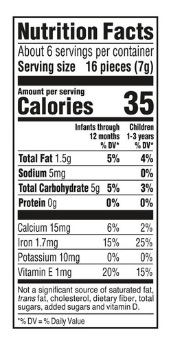Gerber Lil Crunchies Snack Para Bebé Sabor Vanilla Maple 42g