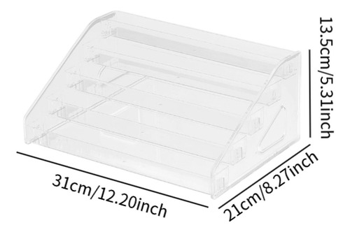 Caja De Mesa De Estante De Almacenamiento Acrílico 5 Capas