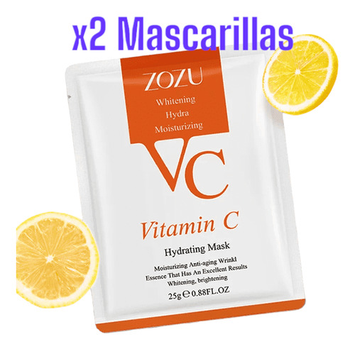 Mascarilla Facial Con Vitamina C. Combo De 2 Unidades!!!