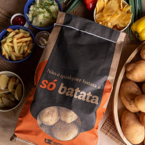 Batata Branca Inglesa Da Terra Escovada Selecionada Saco 5kg