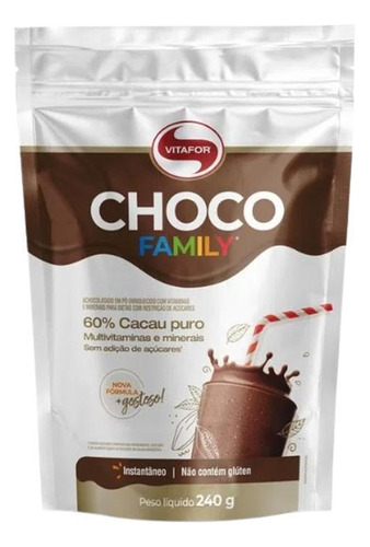 Kit 2x: Choco Family Achocolatado Vitafor 240g