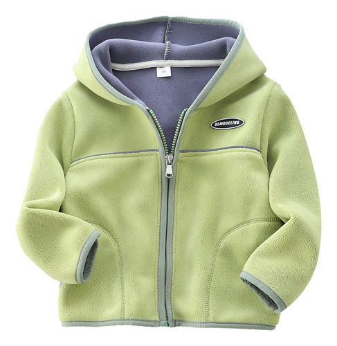 Sudadera Con Capucha Y Cremallera Gruesa Para Niños Y Niñas,