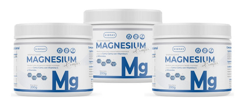 Pack 3x2 Magnesio Potasio Calcio Vitamina C Magnesium