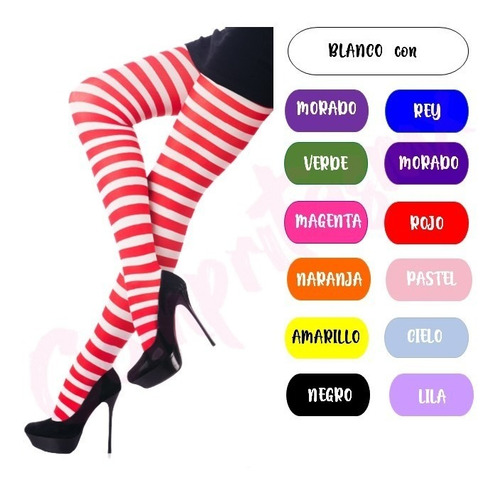 Malla Rayada Hallowen Disfraz Lolita Moda Japonesa + Envio