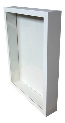 Quadro Caixa Alta 30x42,5cm A3 Branco 5,3 Cm De Profundidade