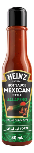 Molho De Pimenta Jalapeno E Habanero Heinz 80ml Frasco