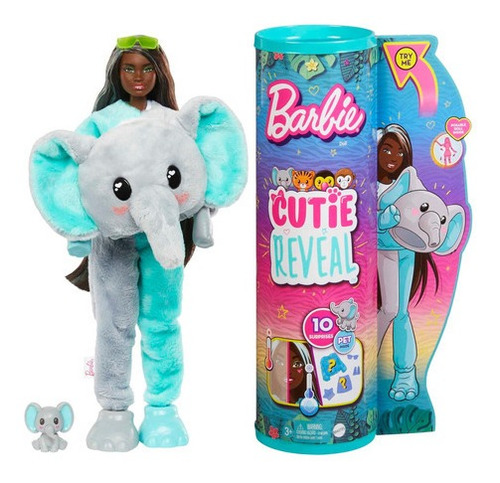 Barbie Muñeca Cutie Reveal Muñeca Peluche De Elefante