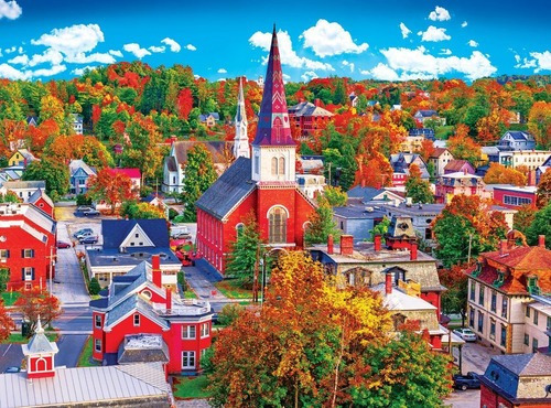 Puzzle 1000 Pzs otoño En Harrisville New Hampshire 8700ad