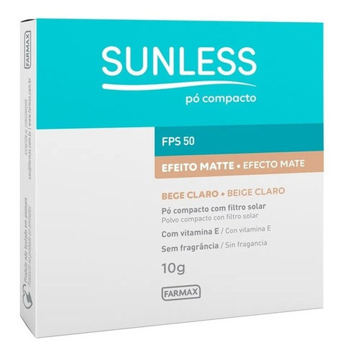 Po Compacto Fps50 Sunless 10g Farmax Todas As Cores 