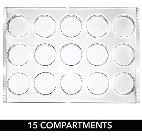 Mdesign Organizador De Plástico Para Brochas De Maquillaje C