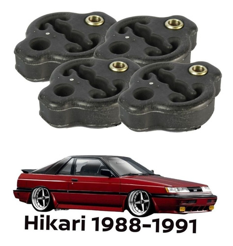Donas Escape De Hule 4 Pz Hikari 1989 Nissan Orig