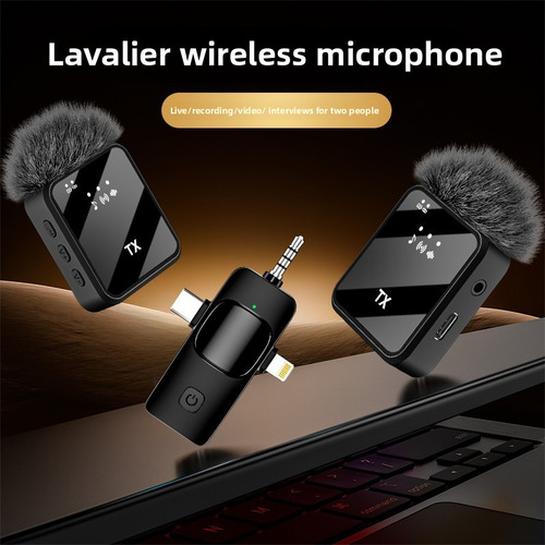 Micrófono Lavalier Inalámbrico Para Grabar Vídeo En Directo