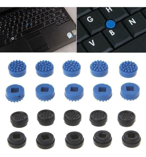 Imagen 4 de 4 de Trackpoint Boton Goma Teclado Lenovo Dell Rojo Azul Negro