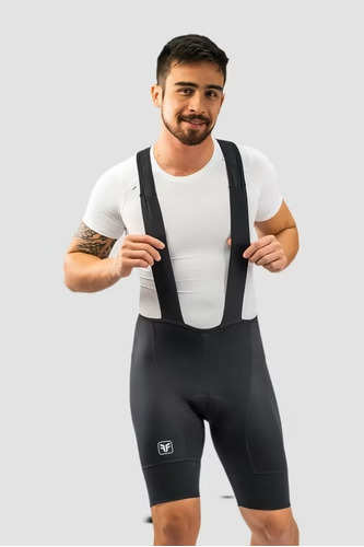 Bretelle Ciclismo Masculino Free Force Start Preto