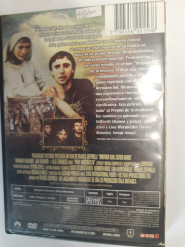 Hermano Sol, Hermana Luna Franco Zefirelli- Avh 1972 (Usado)