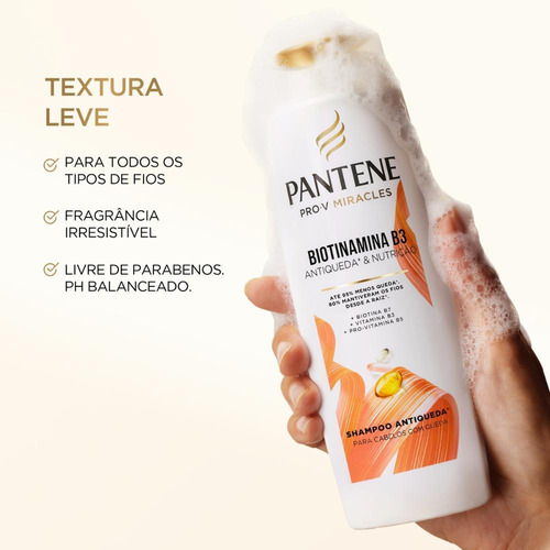 Shampoo Pantene Antiqueda Biotinamina B3 300ml