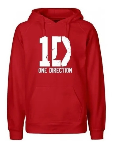 Poleron One Direction Hoodie Mujer Hombre Rojo