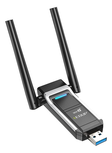- Adaptador Edul Ax1800m Usb Wifi 6 802.11ax Para Pc, Usb