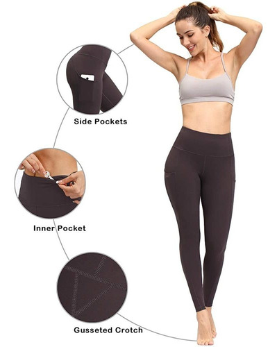 Phisockat Pantalones De Yoga De Cintura Alta Para Mujer Con 