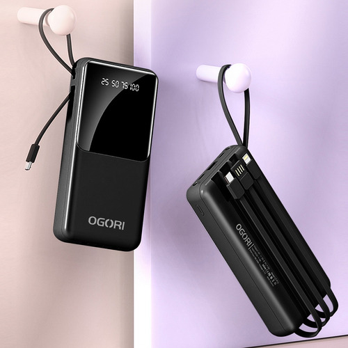 Power Bank Portatil 30000mah Dual Puerto Con Linterna Ogori