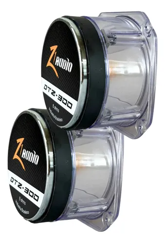 Kit 2 Super Tweeter Zetta Audio Z1 Dtz300 Acrílico/dourado