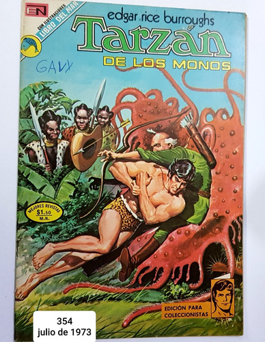 6 Revistas Tarzan De Los Monos Edit. Novaro Años 60-70 Usadas.