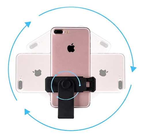 1 Porta Celular Smartphone Para Tripié 1/4 Con Giro 360