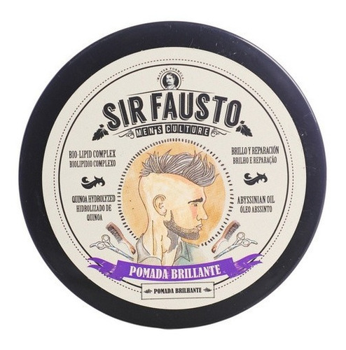 Imagen 3 de 8 de Sir Fausto Barberia Shampoo + Cera Capilar Oleo Barba Cuotas