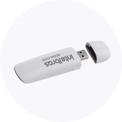 Imagem 4 de 7 de Adaptador Usb Intelbras Action A1200 Sem Fio Dual Band