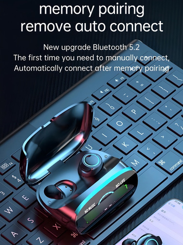 Fone De Ouvido Bluetooth Altomex M38 Com Redução De Ruído Cor Preto