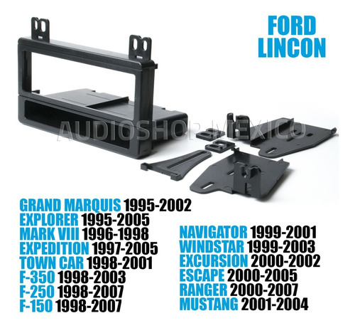 Frente Base Autoestereo Lincon Mark Viii 1996-1998  Hf-0550n