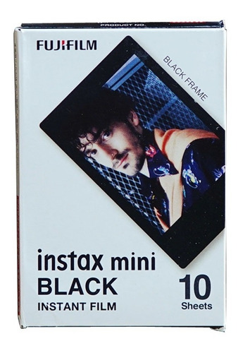 Rollo Fujifilm Instax Mini Black Marco Negro Entrega Prem