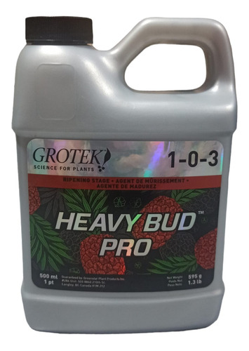 Grotek Heavy Bud Pro 500 Ml. Carbohidratos Floración