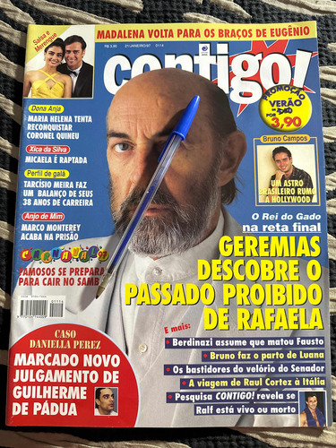 Contigo 97 Rei Do Gado Tarcísio Demi Bruce Daniela Perez (Usado)