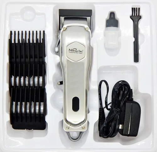 Maquina Peluquera Motilar Nano tec Recargable Metalica Led Env o