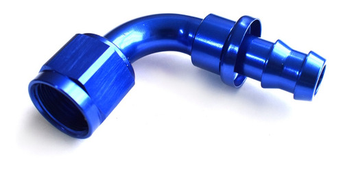 Acople Conexión Push On Hose 90° An6 Azul Ftx Fueltech