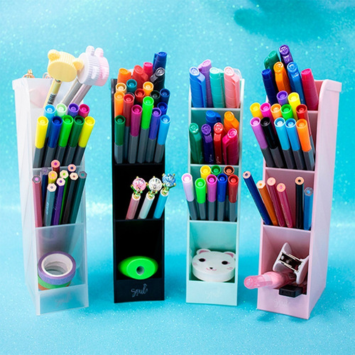 Imagen 6 de 6 de Organizador Escritorio Accesorios Maquillaje X5cubiculos Brw
