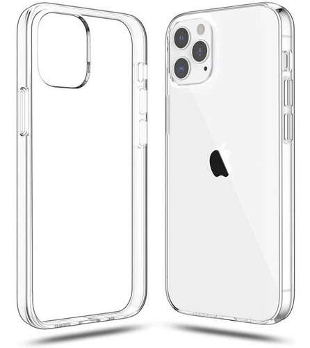 Forro Estuche iPhone 12, 12 Pro, Bumper Gel Tpu Transparente