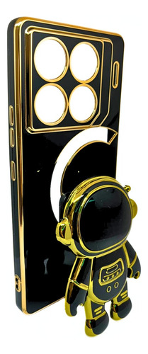 Funda Con Soporte Astronauta 3d Para Infinix Gt20 Pro Negro Astronauta