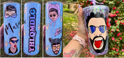 Mega Pack 40 Vectores Bad Bunny Para Tazas Poleras Botellas
