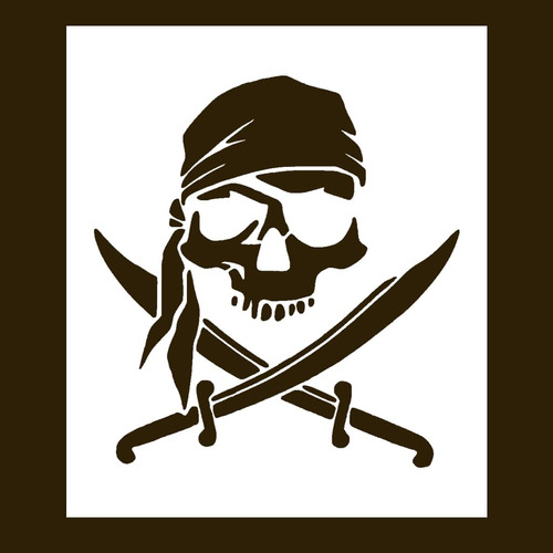 Plantilla De Pirata, Diseño De Calavera Pirata, Diseñ...