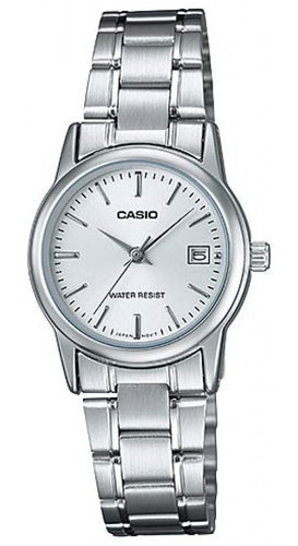 Reloj Casio Dama Ltp V002d-7a Calendario Acero Inoxidable 